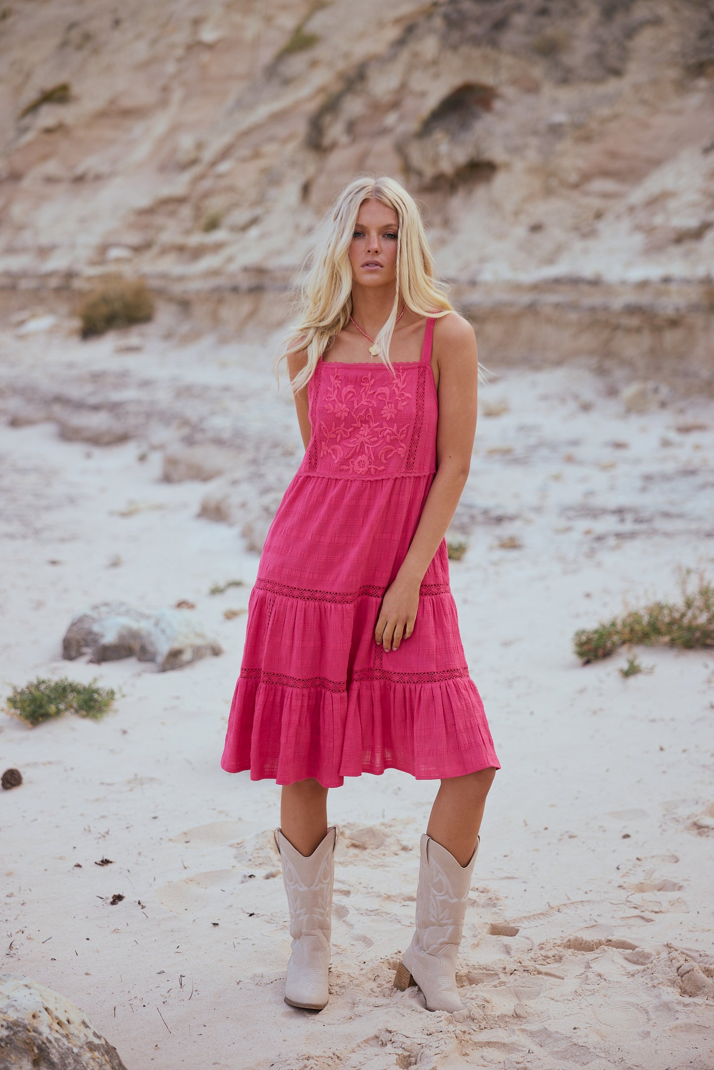 Aurora Mini Dress- Raspberry