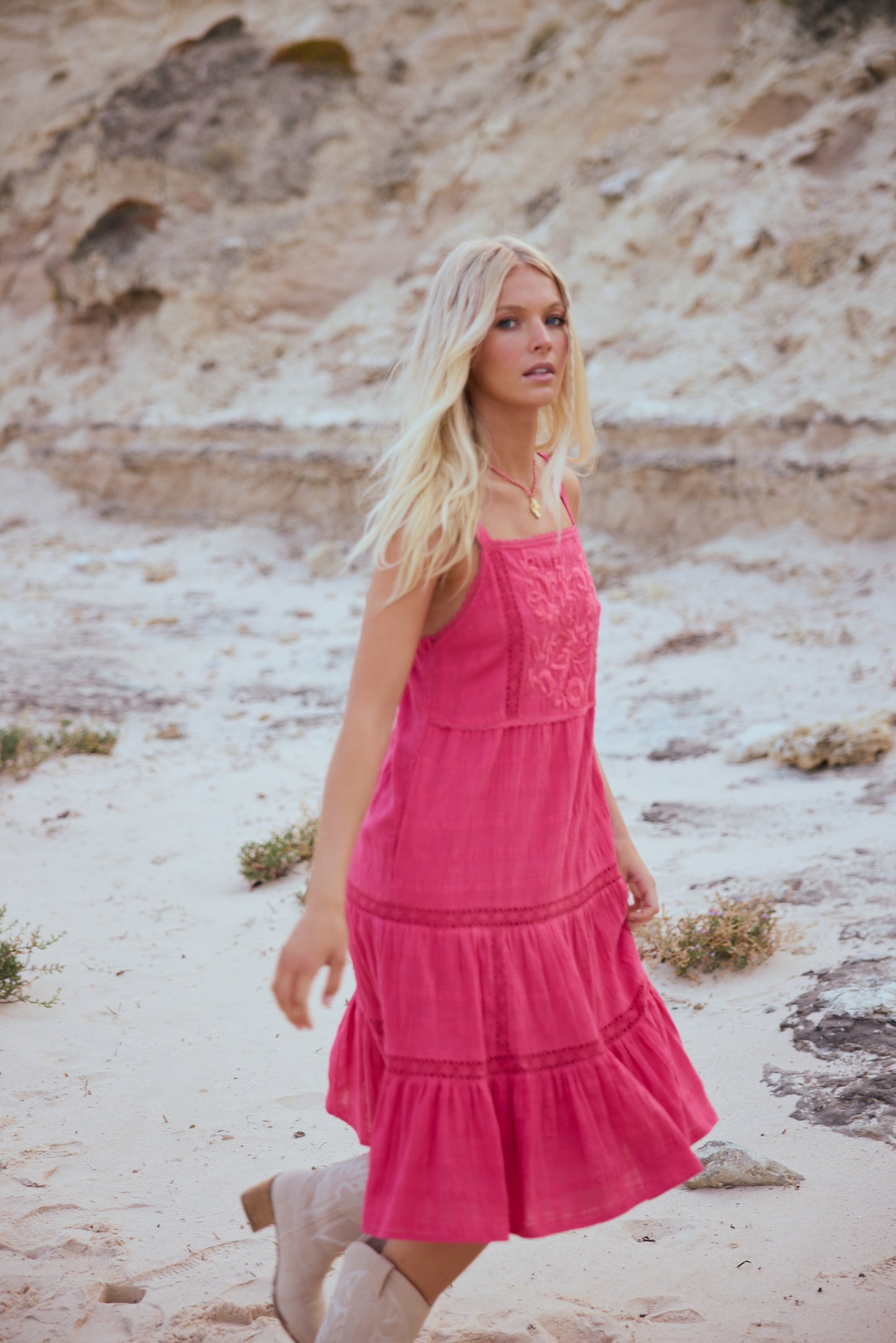 Aurora Mini Dress- Raspberry