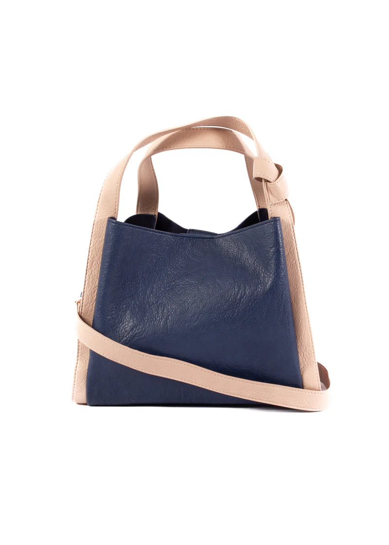 Tanya Handbag - Navy Gingham