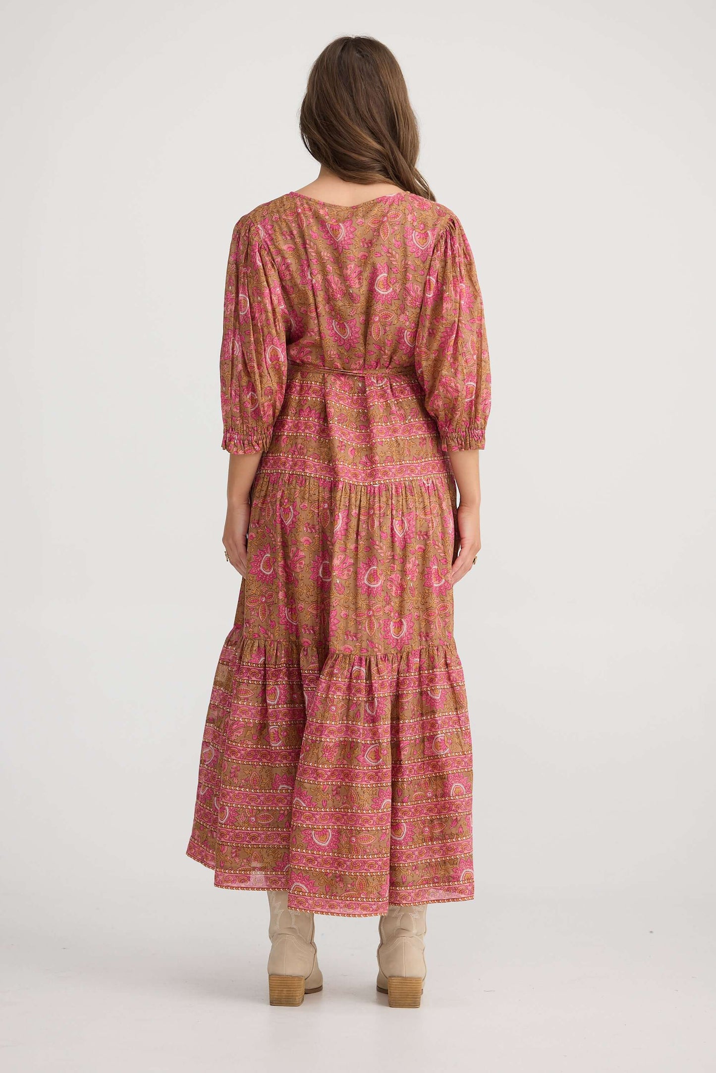 Tara Wrap Dress - Autumn Spritz