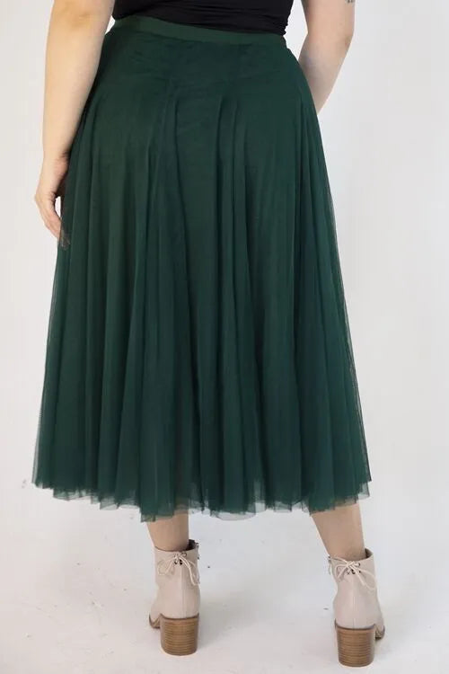 Tulle Skirt - Bottle Green