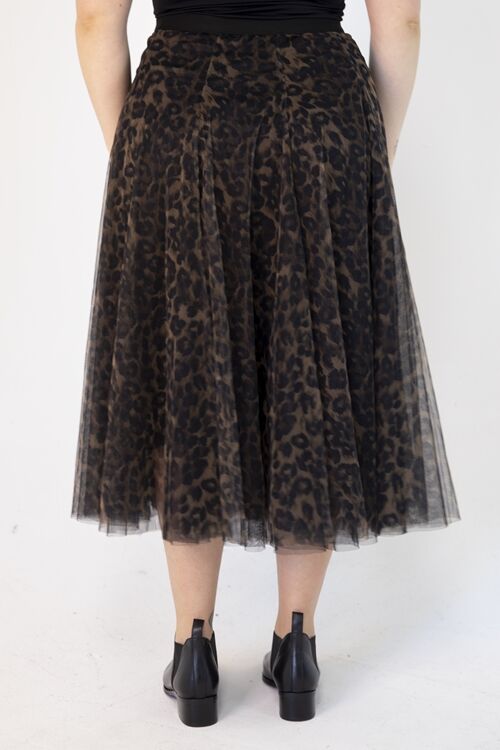 Tulle Skirt - Leopard