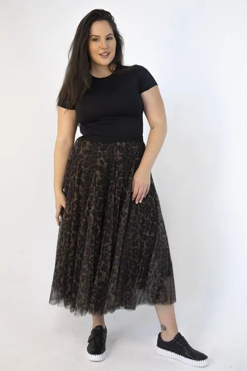 Tulle Skirt - Leopard