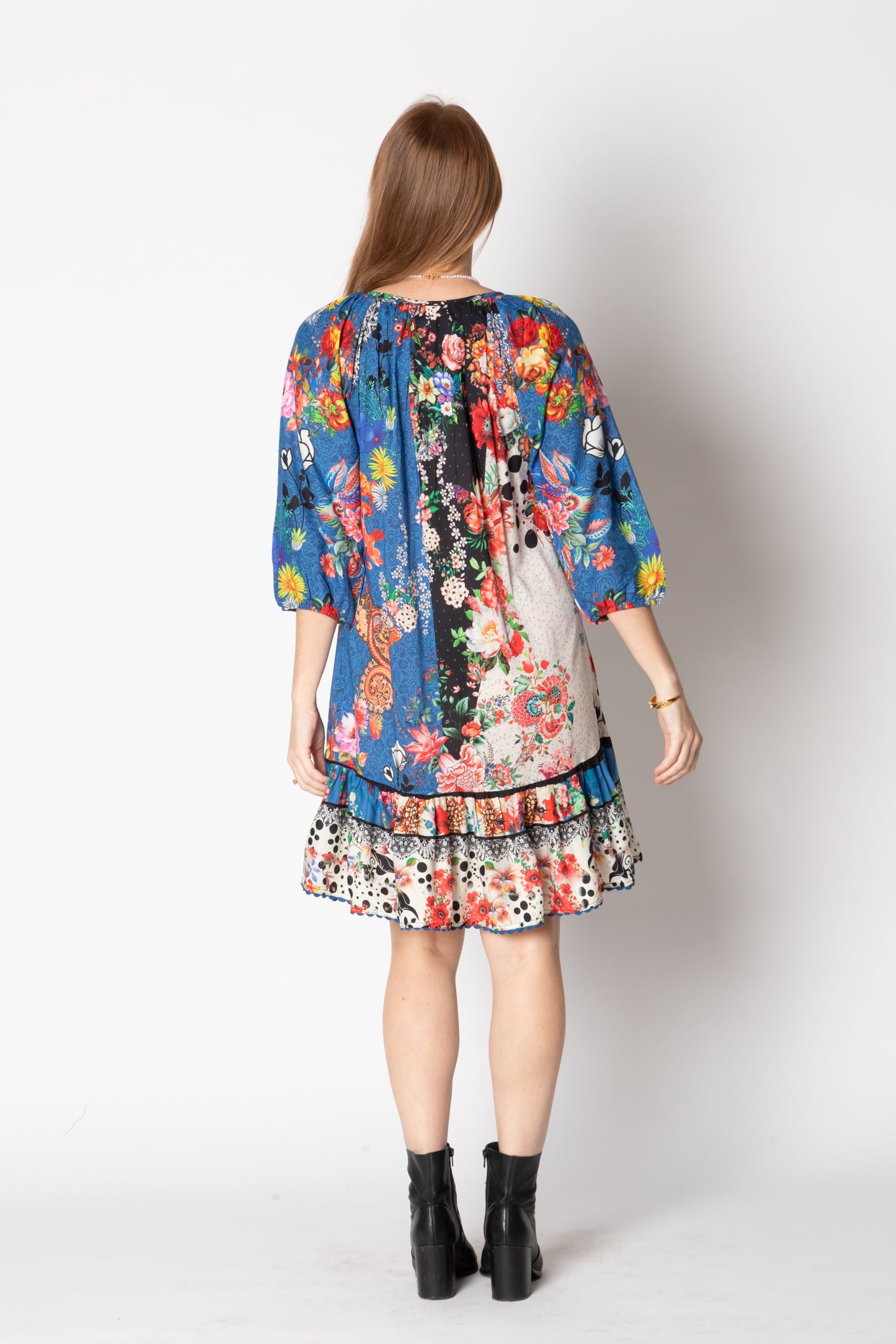 Jacinta Shirred Dress - Ocean