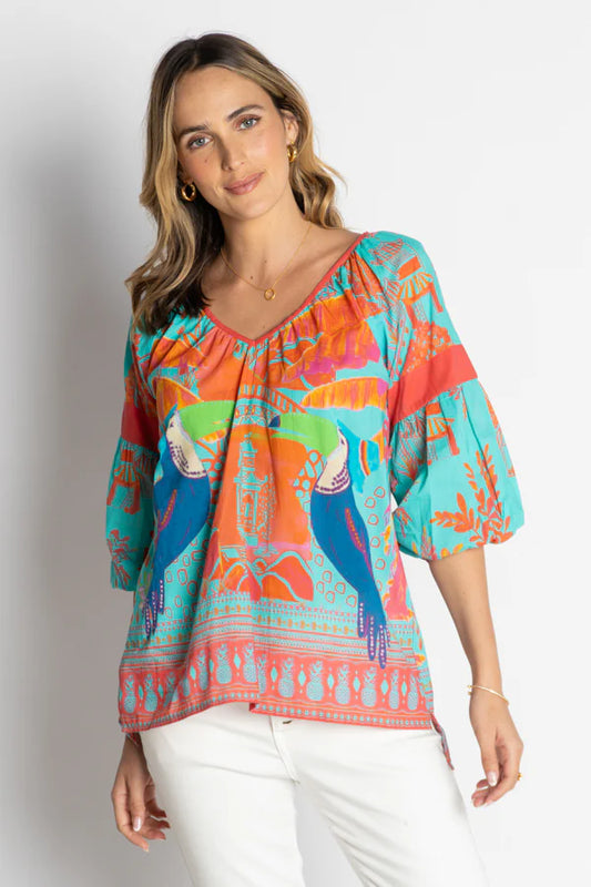 Marquita Top - Lagoon