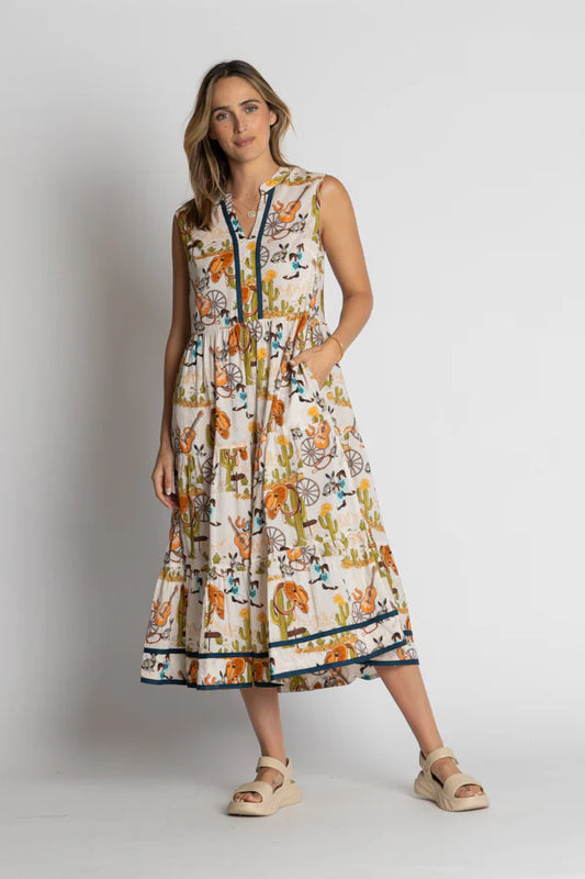 Prairie Sleeveless Midi - White