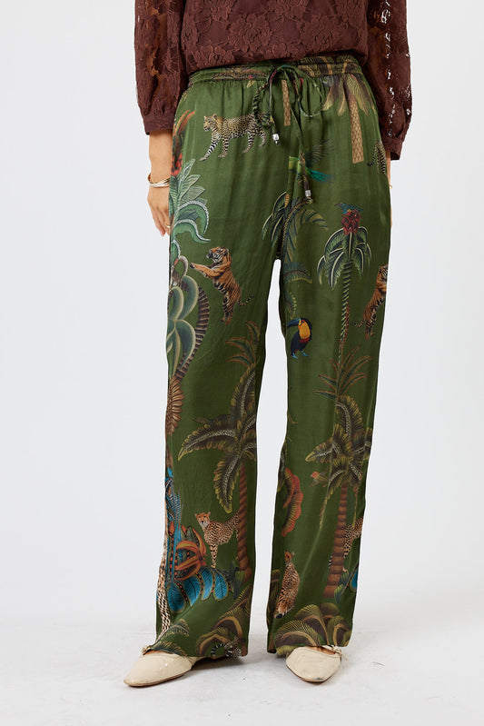 Cheetah Pants - Olive