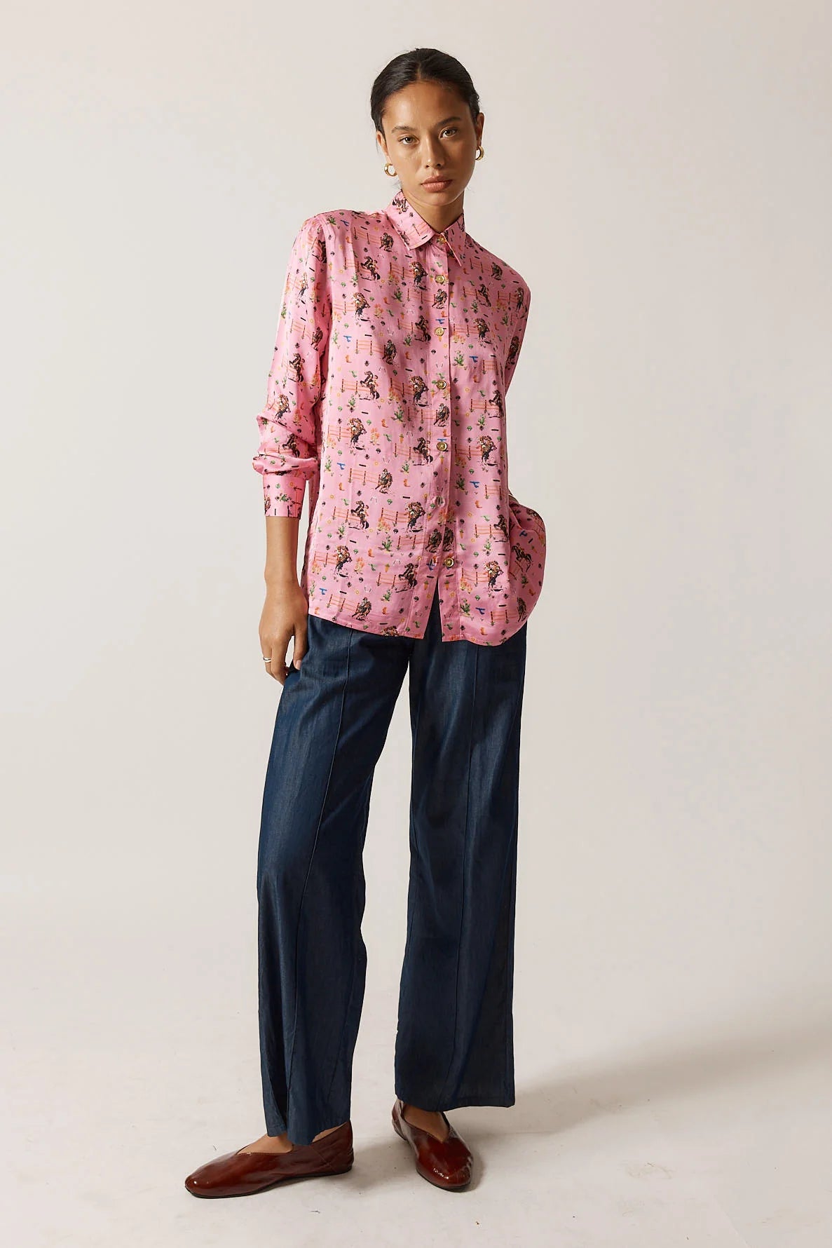 Howdy Cowgirl Shirt - Pink