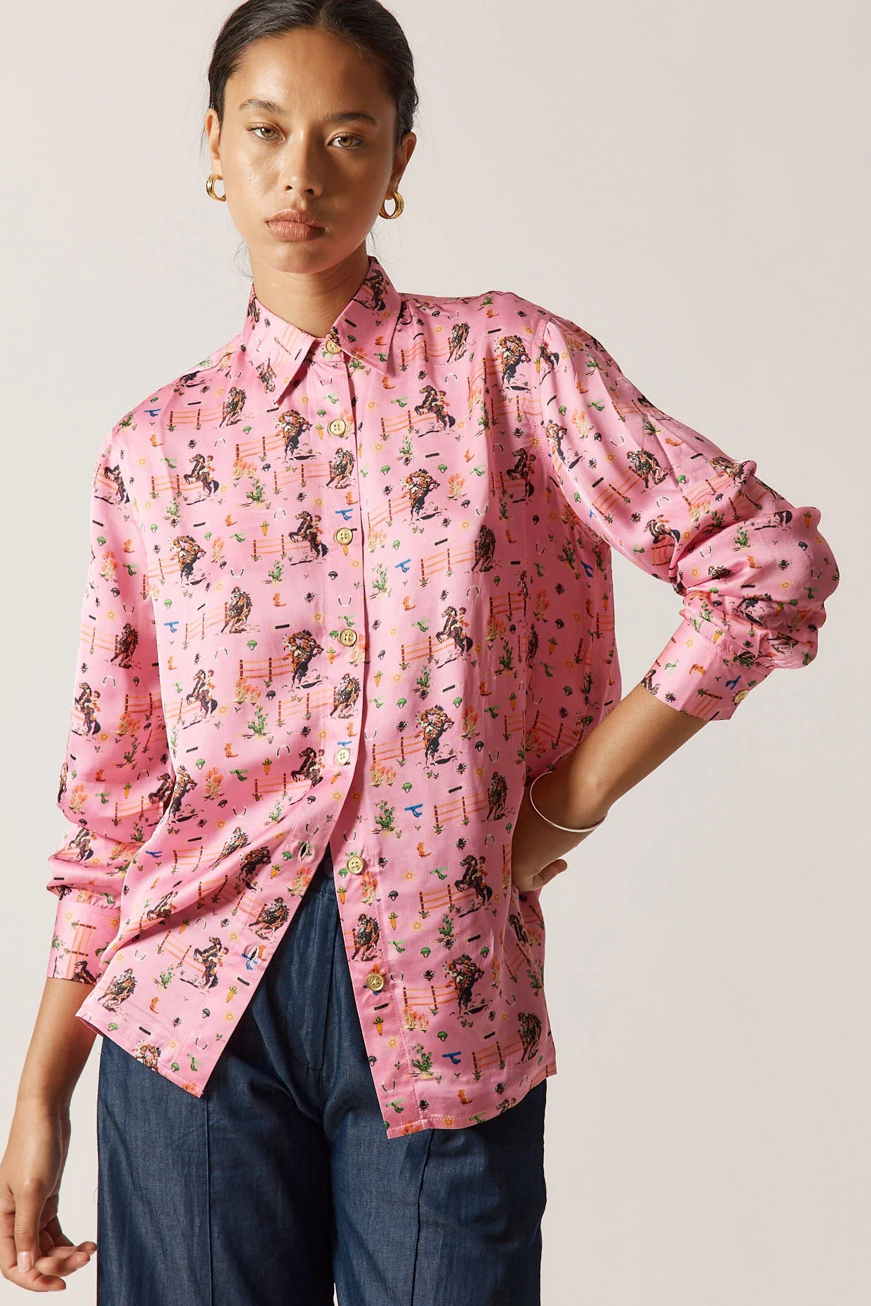 Howdy Cowgirl Shirt - Pink