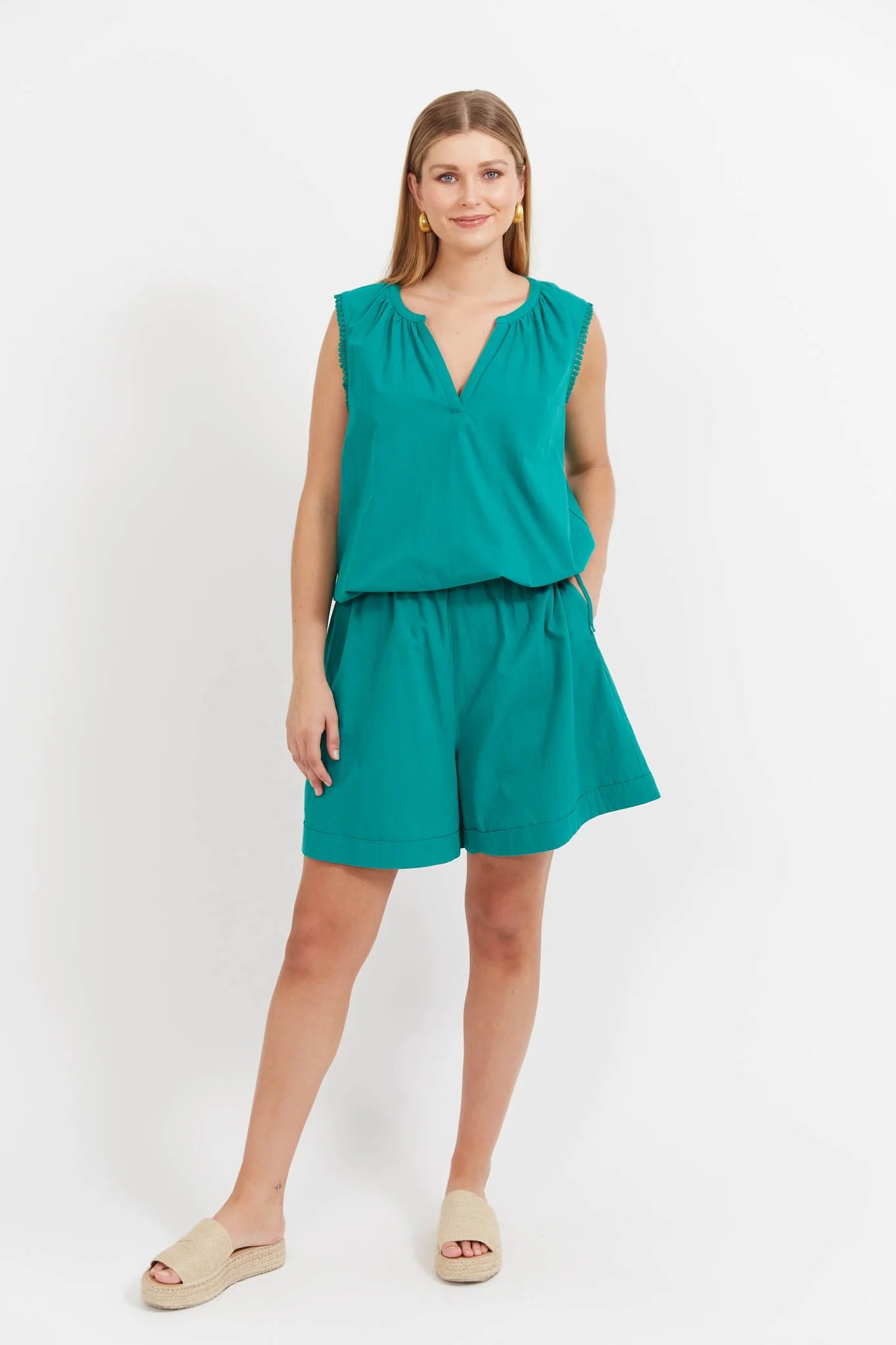Santos Top - Teal