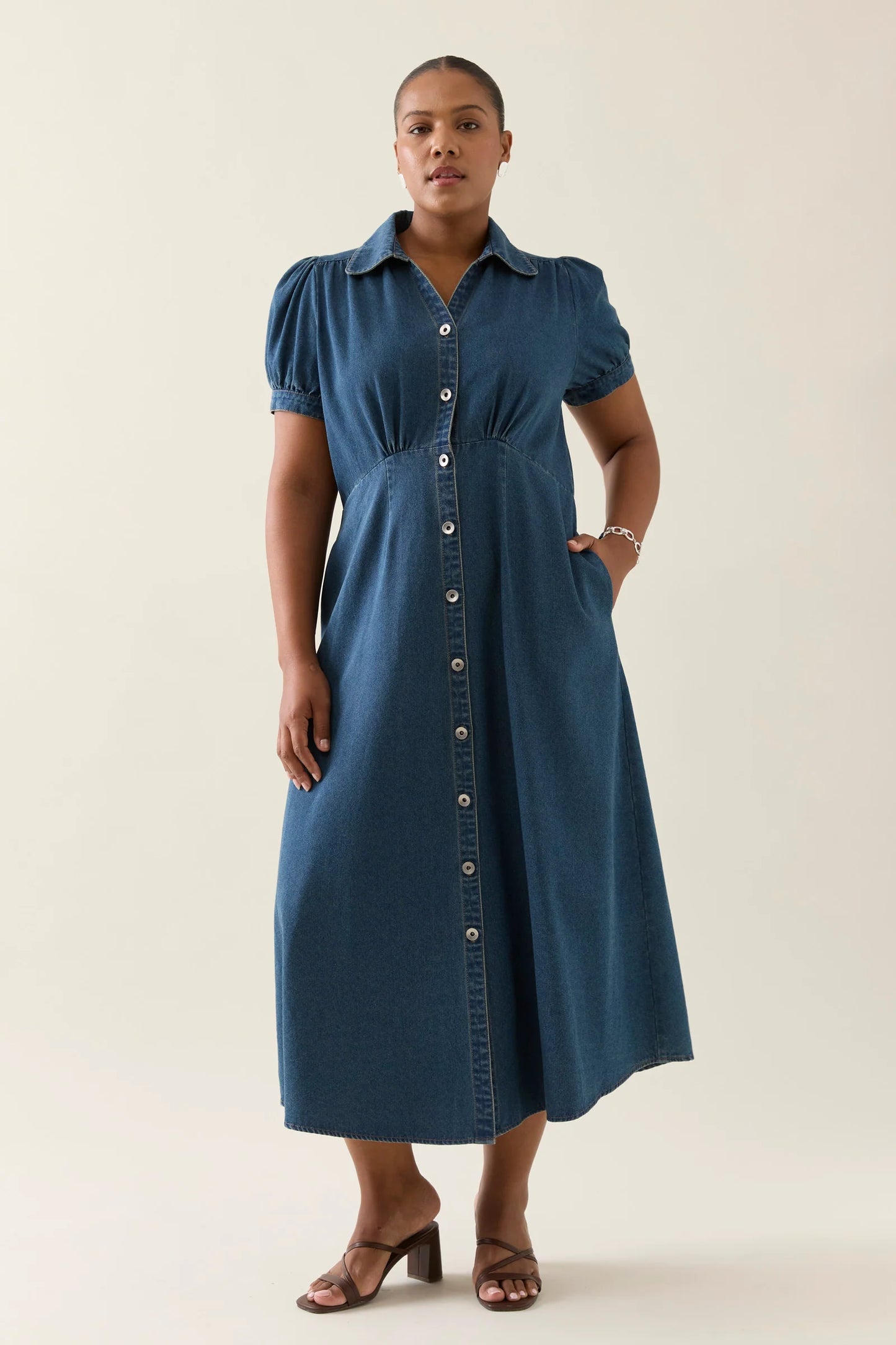 Sofie Denim Maxi - Drift