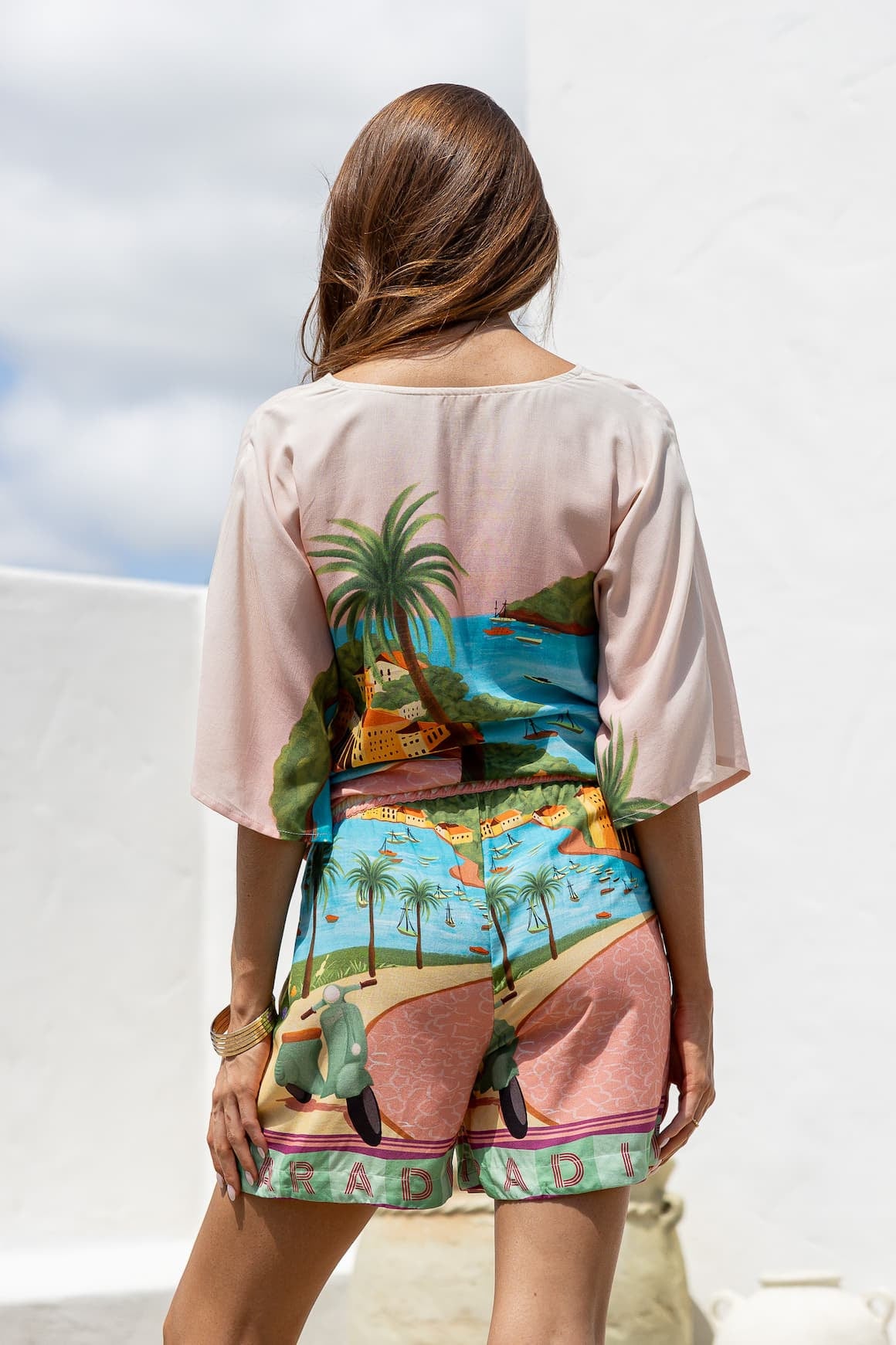 Amalfi Short Set - Vacay Print